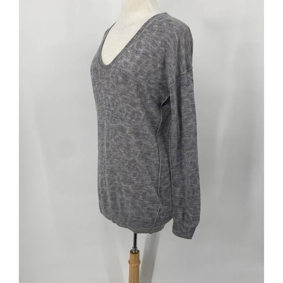 Rebecca Taylor Gray V-Neck Sweater - Picture 3 of 8